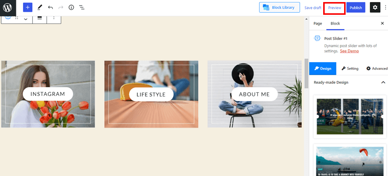 Faceți clic pe butonul Previzualizare