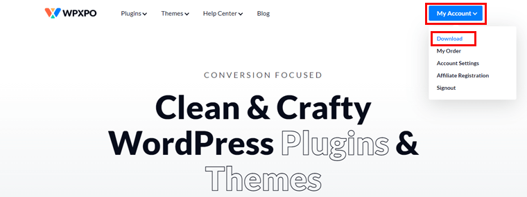 Navigați la Contul meu> Descărcare