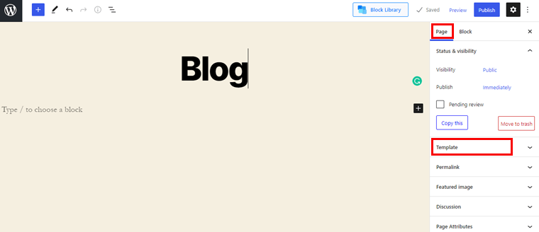 Faceți clic pe Opțiune de pagină