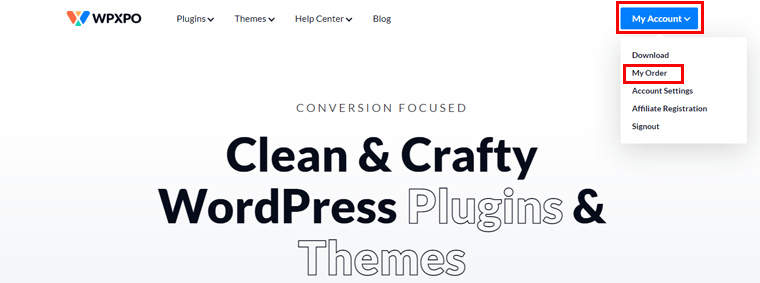 Accesați Contul meu> Comanda mea