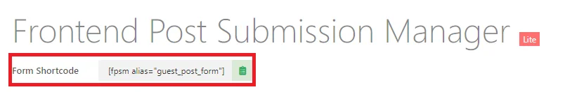 Shortcodes für Gastbeiträge