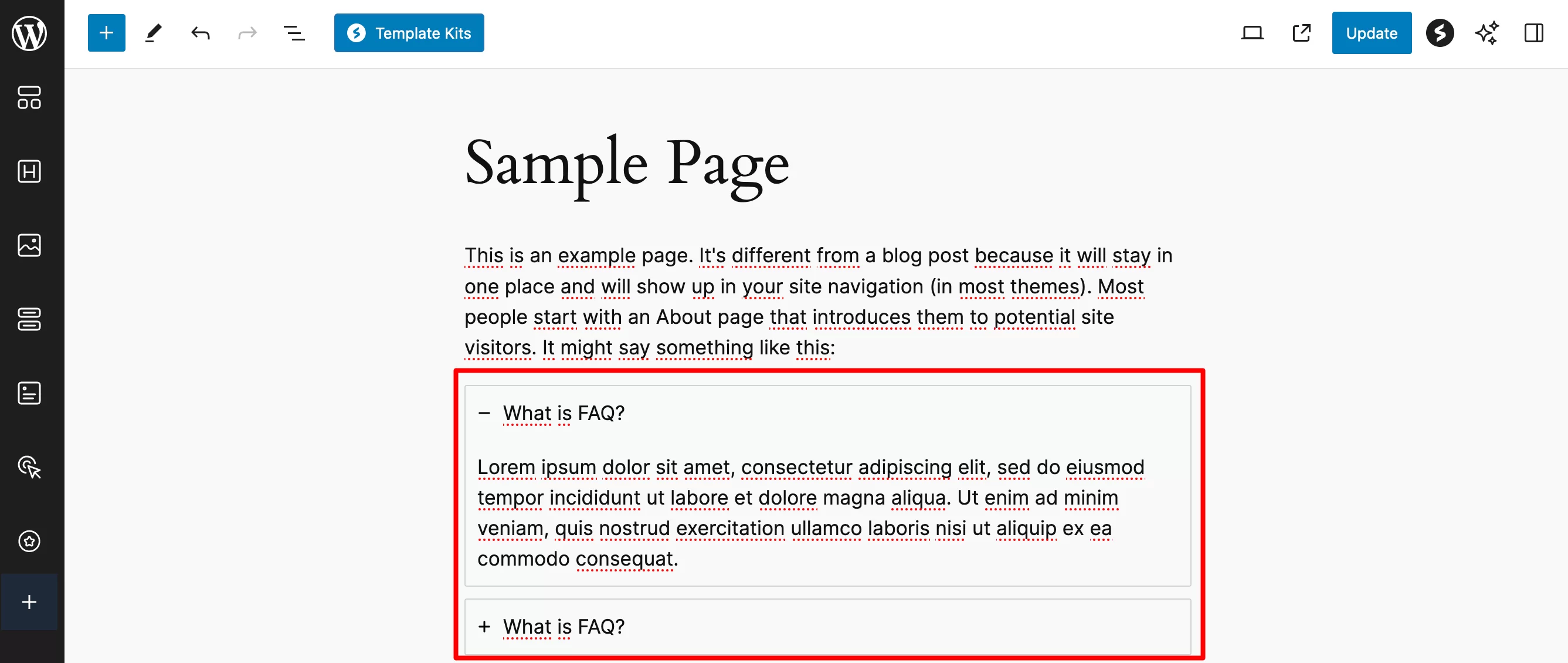 Blok FAQ Spectra.