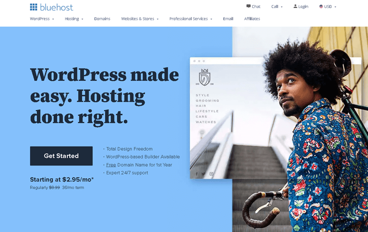 Bluehost 托管服务提供商