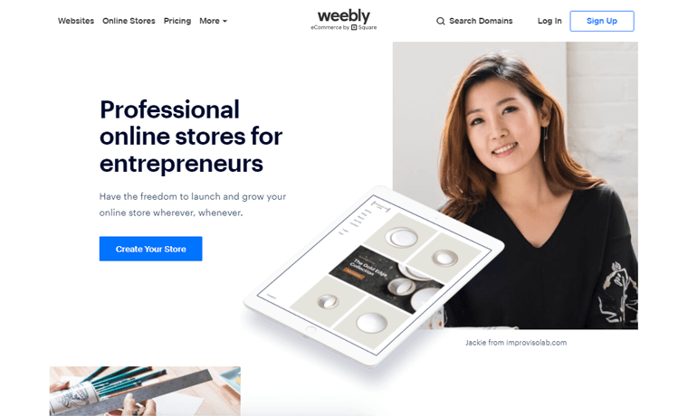 weebly 在线商店