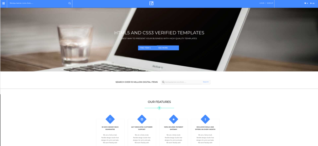 Tema restaurado do MarketPlace