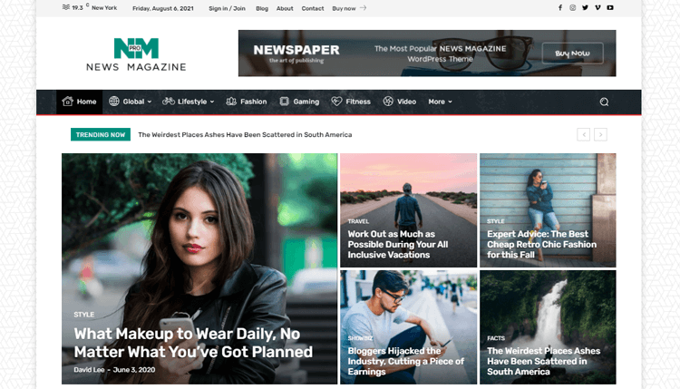 Tema Majalah Surat Kabar