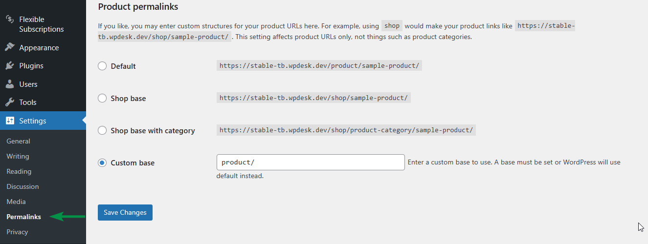 ลิงก์ถาวรของผลิตภัณฑ์ใน WooCommerce
