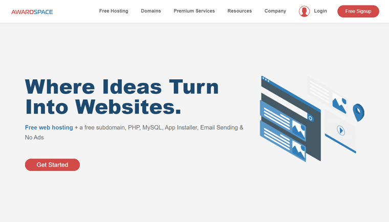 AwardSpace - Hosting Situs Web WordPress Gratis