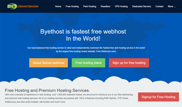 Byethost - Platform Hosting Web