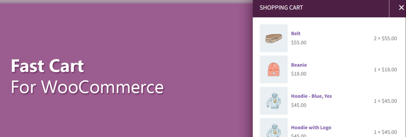 سلة التسوق السريعة لـ WooCommerce: المكونات الإضافية لعربة التسوق الجانبية لـ WooCommerce 