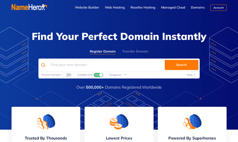 NameHero Pencatat Nama Domain