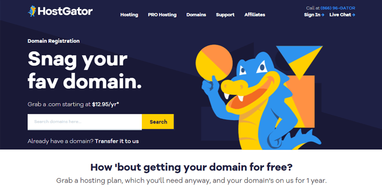 Pencatat Nama Domain Hostgator
