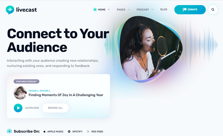 Tema WordPress Siaran Langsung
