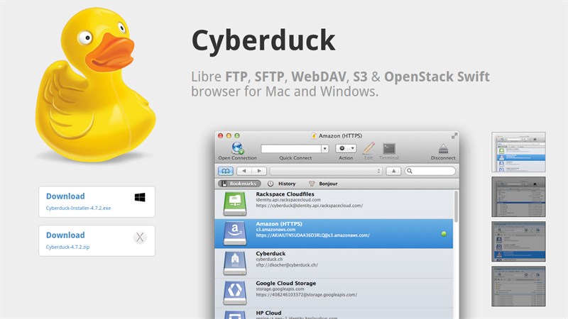 Клиент Cyberduck Ftp Sftp Scp Windows Macos1 800X450 1