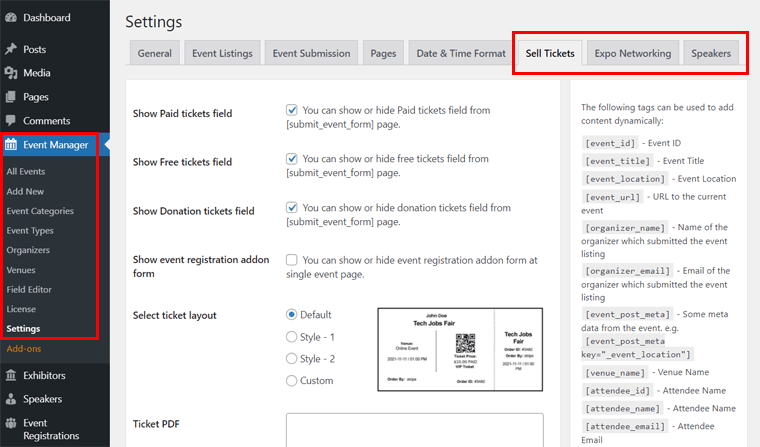 Pengaturan Pengaya Tambahan