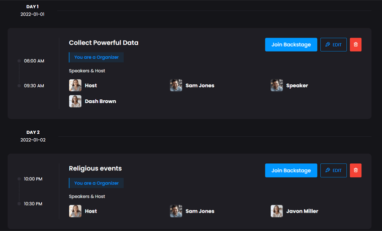 Beberapa Sesi di Virtual Expo