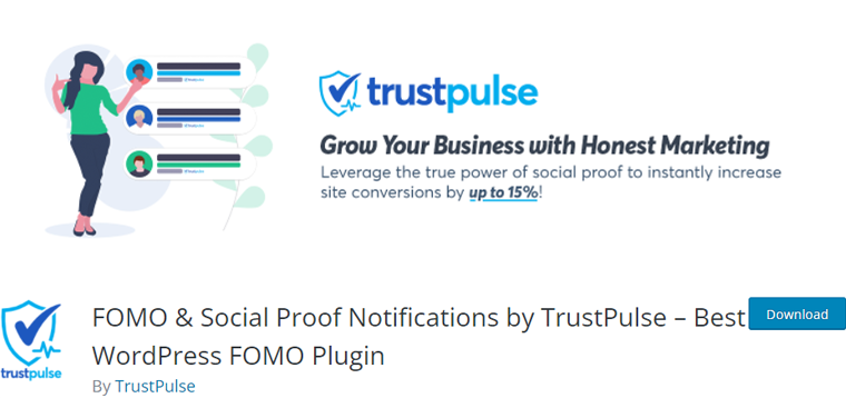Plugin TrustPulse Banner untuk WordPress
