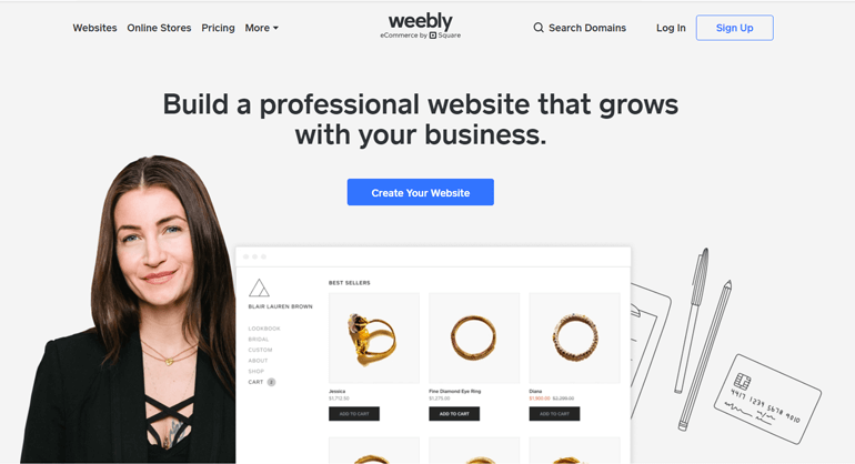 Weebly Einfache Website-Builder-Plattform