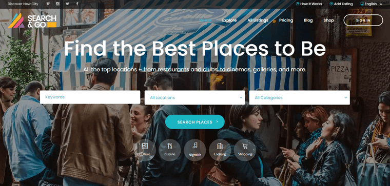 Cari & Pergi Direktori WordPress Tema