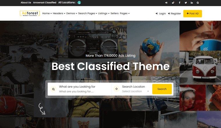 Tema WordPress Iklan Baris AdForest