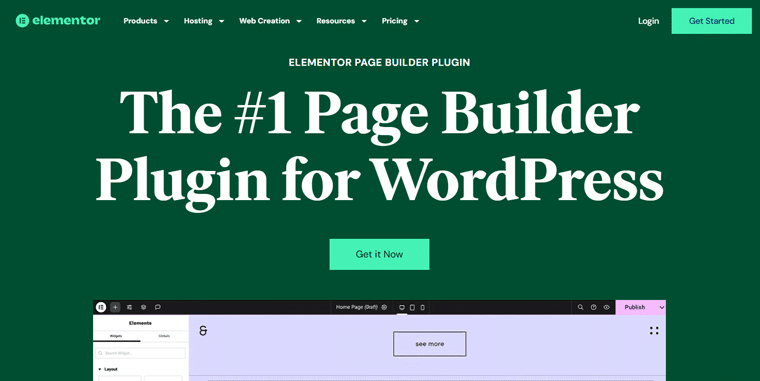 Elementor 페이지 빌더 WordPress 플러그인