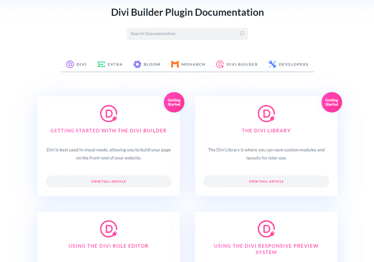 O privire asupra documentației pluginului Divi Builder