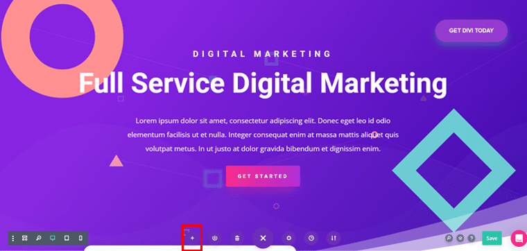 Faceți clic pe pictograma Plus pentru a accesa pachetele de aspect prefabricate