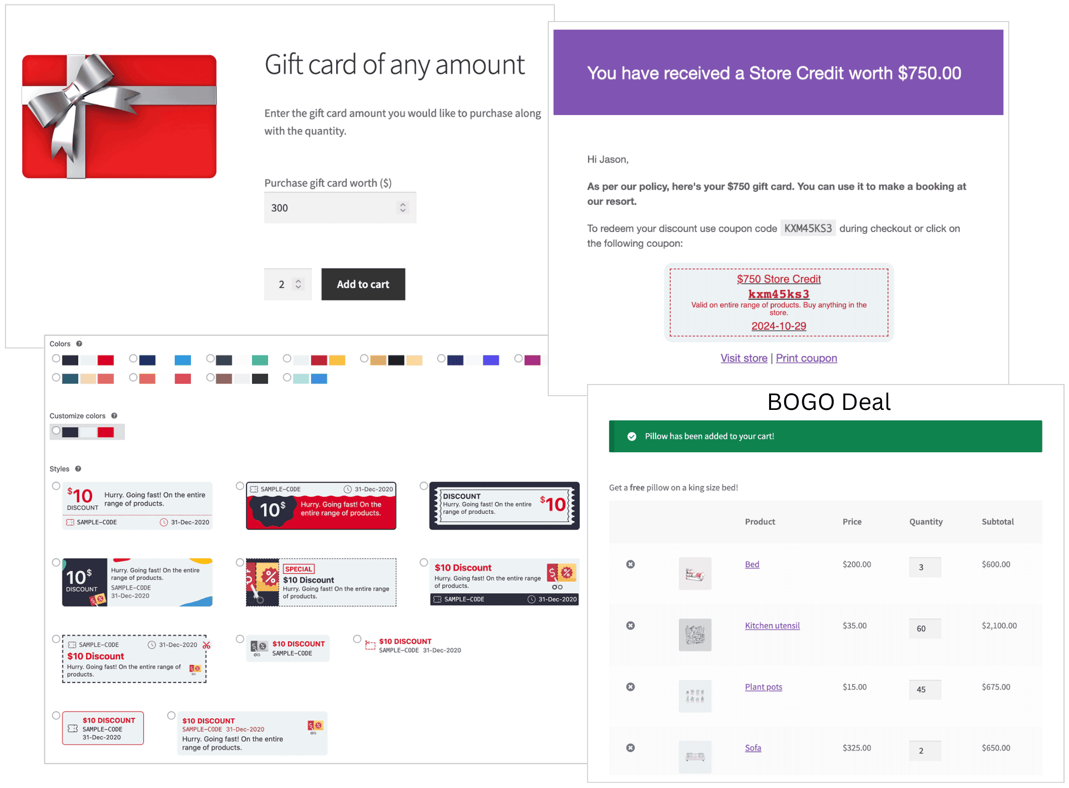 Smart Coupons-Funktionen für WooCommerce Black Friday