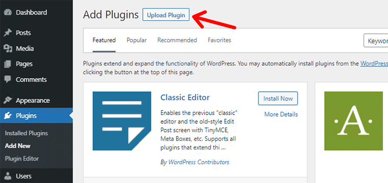 Unggah Plugin untuk Menginstal Yoast SEO Premium