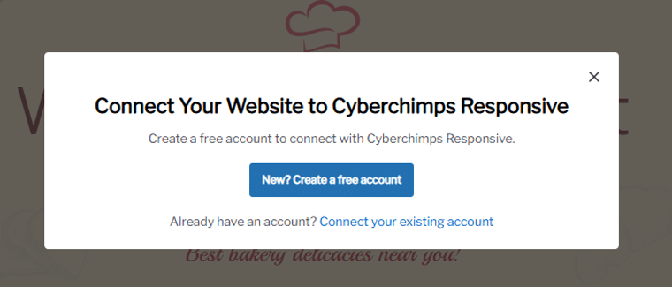 ربط حساب Cyberchimps المستجيب