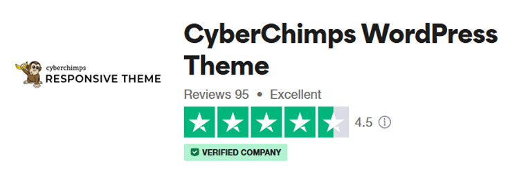 المراجعة في Trustpilot - موضوع Cyberchimps المستجيب