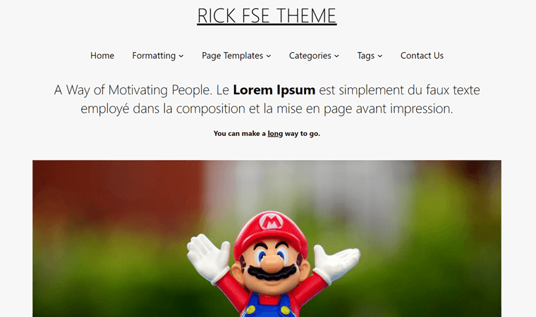 Tema FSE WordPress Rick Gratis