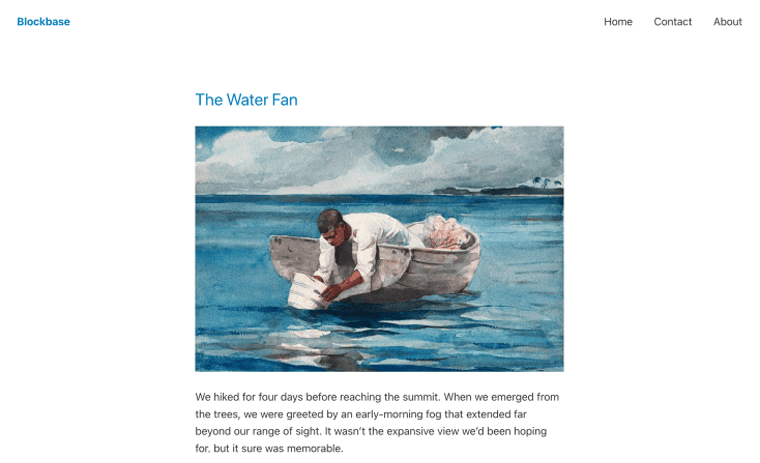 Tema FSE WordPress Blockbase
