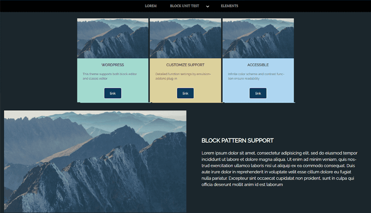 Tema Blok WordPress Emulsi