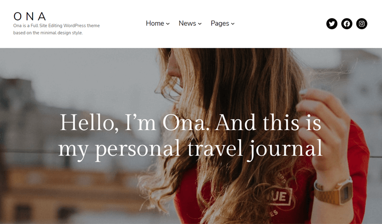 Ona - Tema Blok WordPress Terbaik