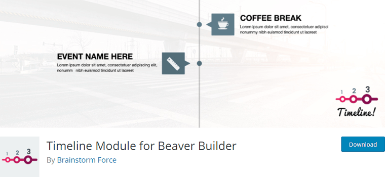 Modul Timeline WordPress untuk Beaver Builder