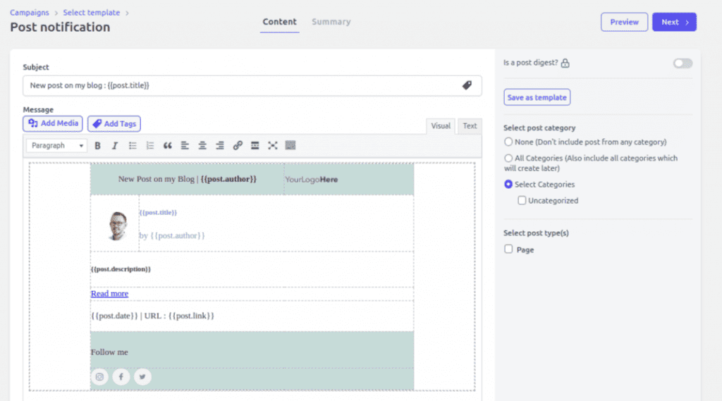 Campagne de marketing par e-mail WooCommerce