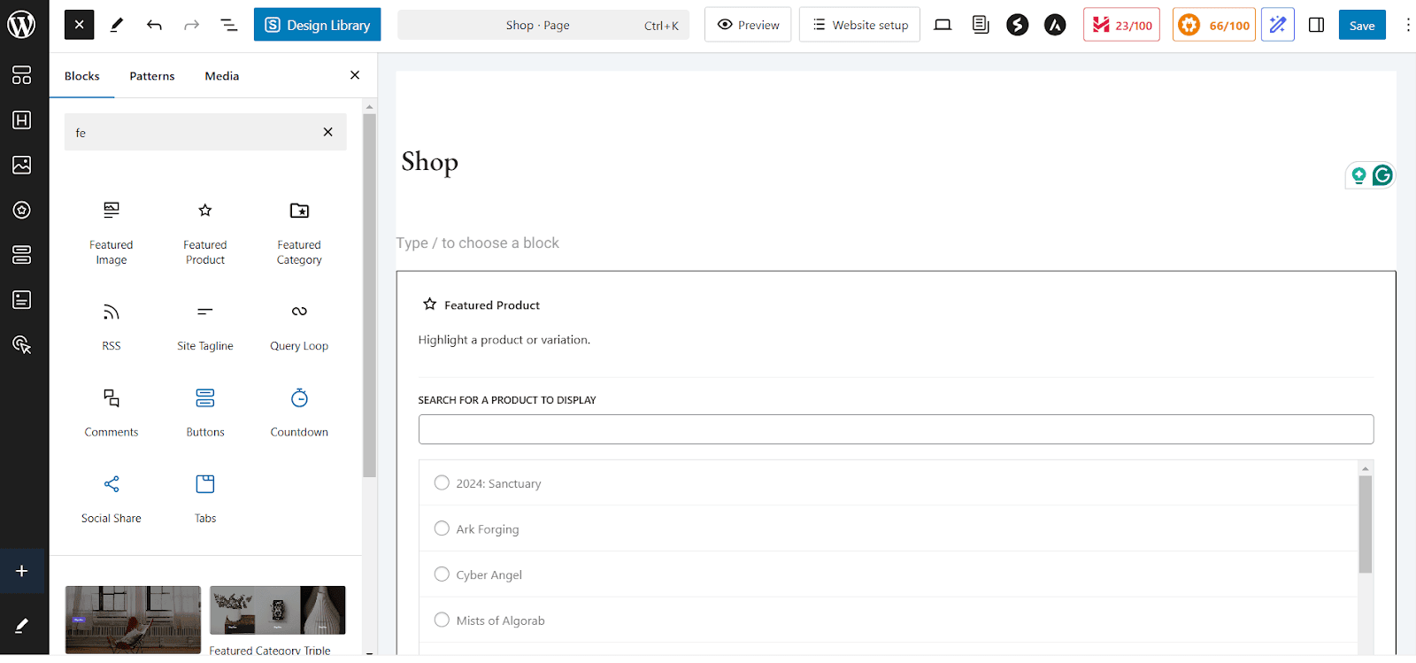 Fügen Sie hervorgehobene Produktblöcke hinzu, um die Woocommerce-Shop-Seite anzupassen