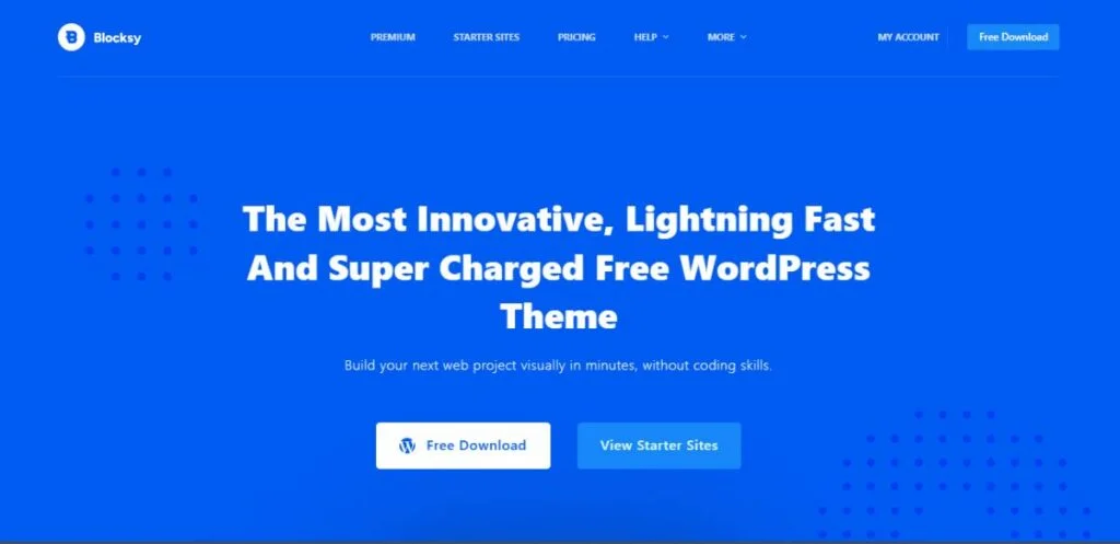 Tema gratuito y sencillo de WordPress: Blocksy
