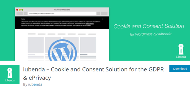iubenda 最佳 WordPress Cookie 同意插件