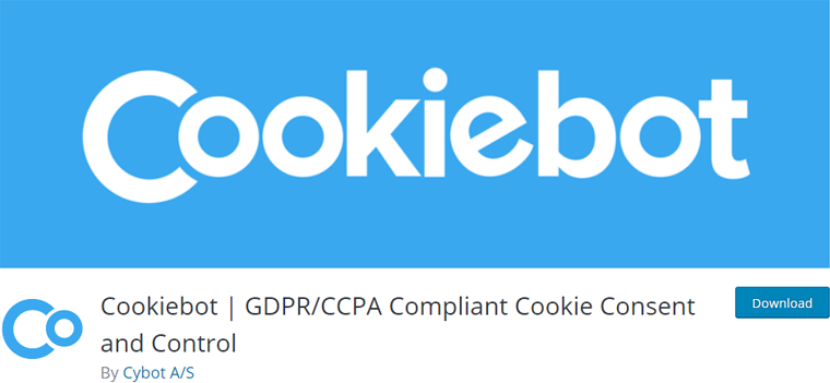 Cookiebot 最佳 WordPress Cookie 同意插件