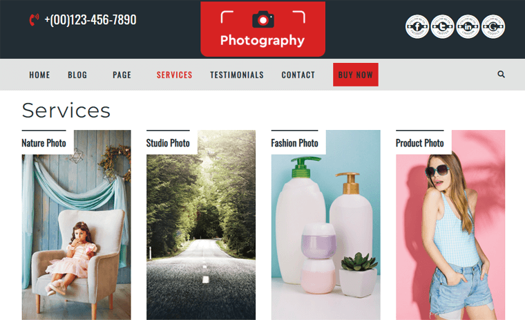 Multipurpose Photography-free grid style WordPress themes