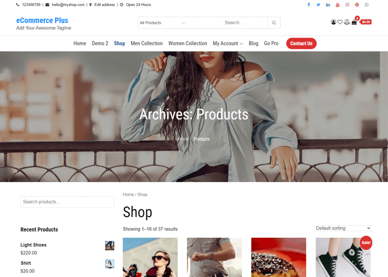 Tema eCommerce Plus