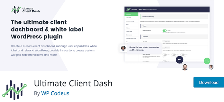 Ultimate Client Dash — плагин панели управления WordPress