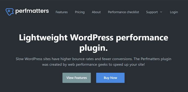 Perfmatters - Cele mai bune pluginuri WordPress