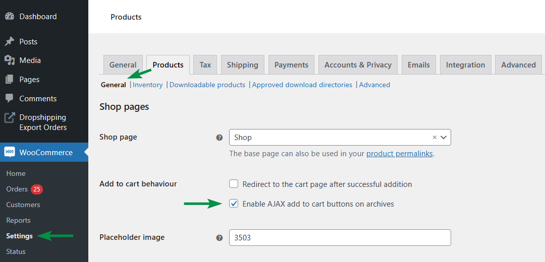 เพิ่มไปยังพฤติกรรมรถเข็นใน WooCommerce - เปิดใช้งาน AJAX บนคลังเก็บ