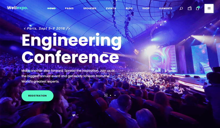 WellExpo WordPress 活动主题