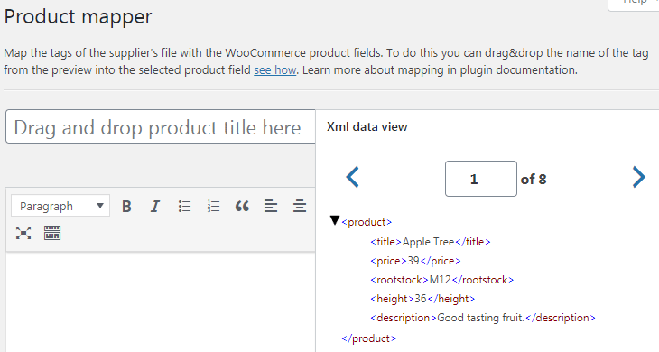 Dropshipping XML - Importer des produits dans WooCommerce - Mappeur de produits