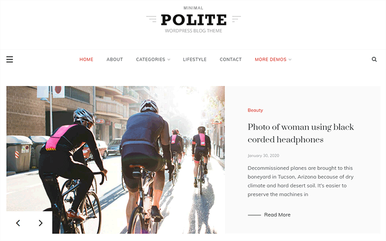 ธีม WordPress ฟรีสุภาพ