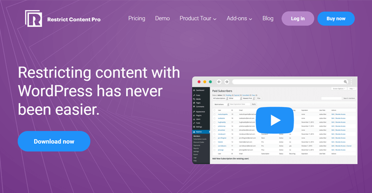 限制 Content Pro WordPress 插件